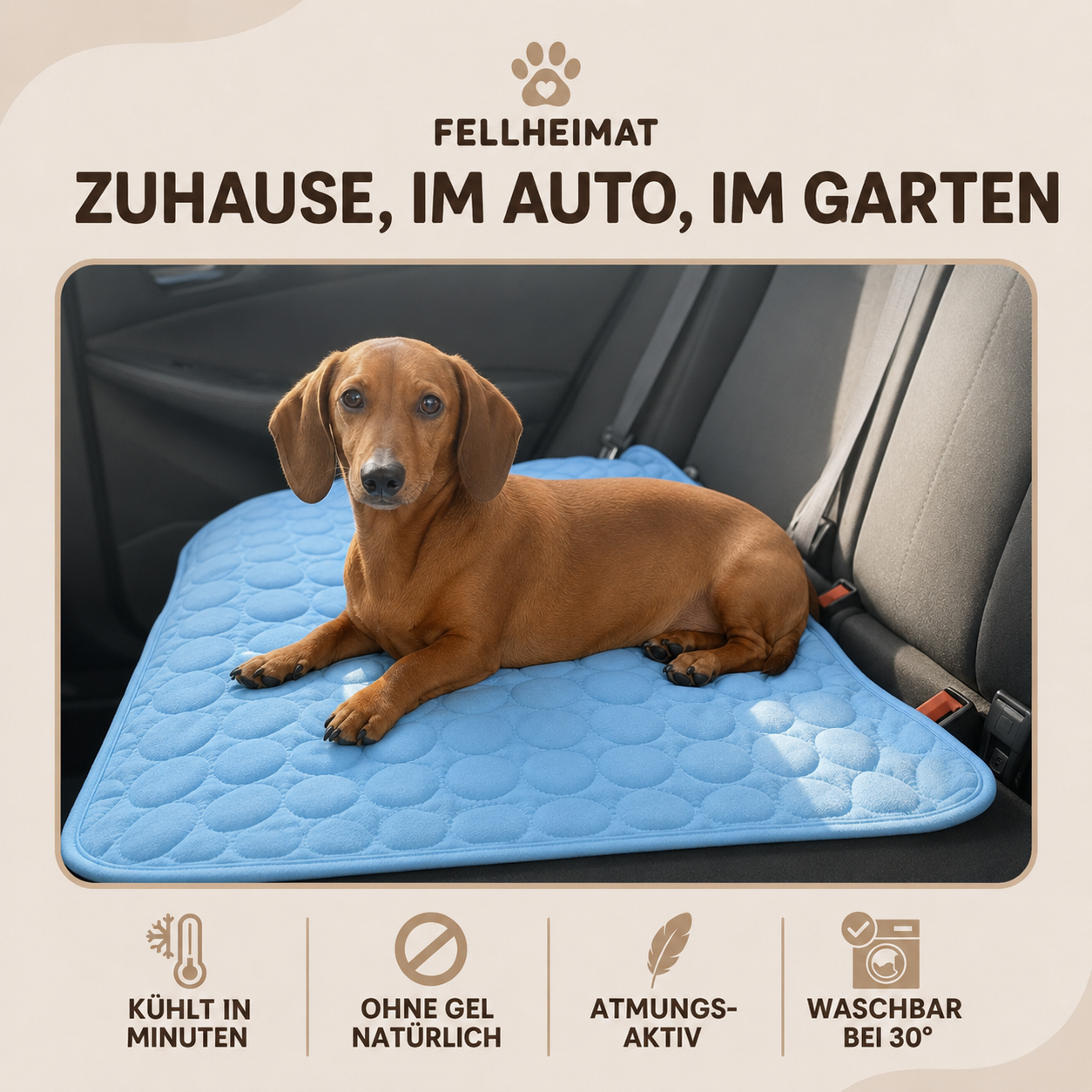 Fellheimat Hunde-Kühlmatte