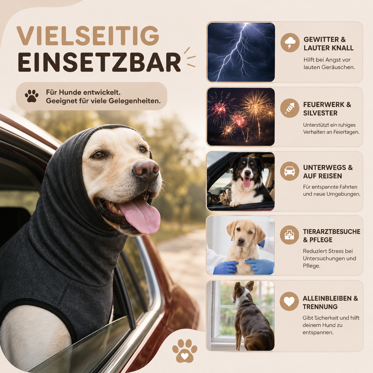 Fellheimat CalmWrap™ Anti-Angst-Jacke