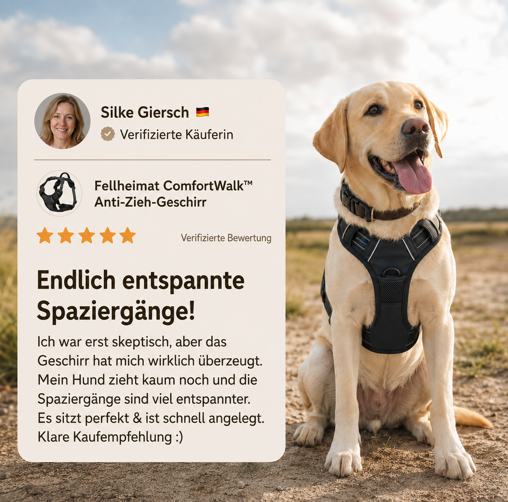 Fellheimat ComfortWalk™ Anti-Zieh-Geschirr