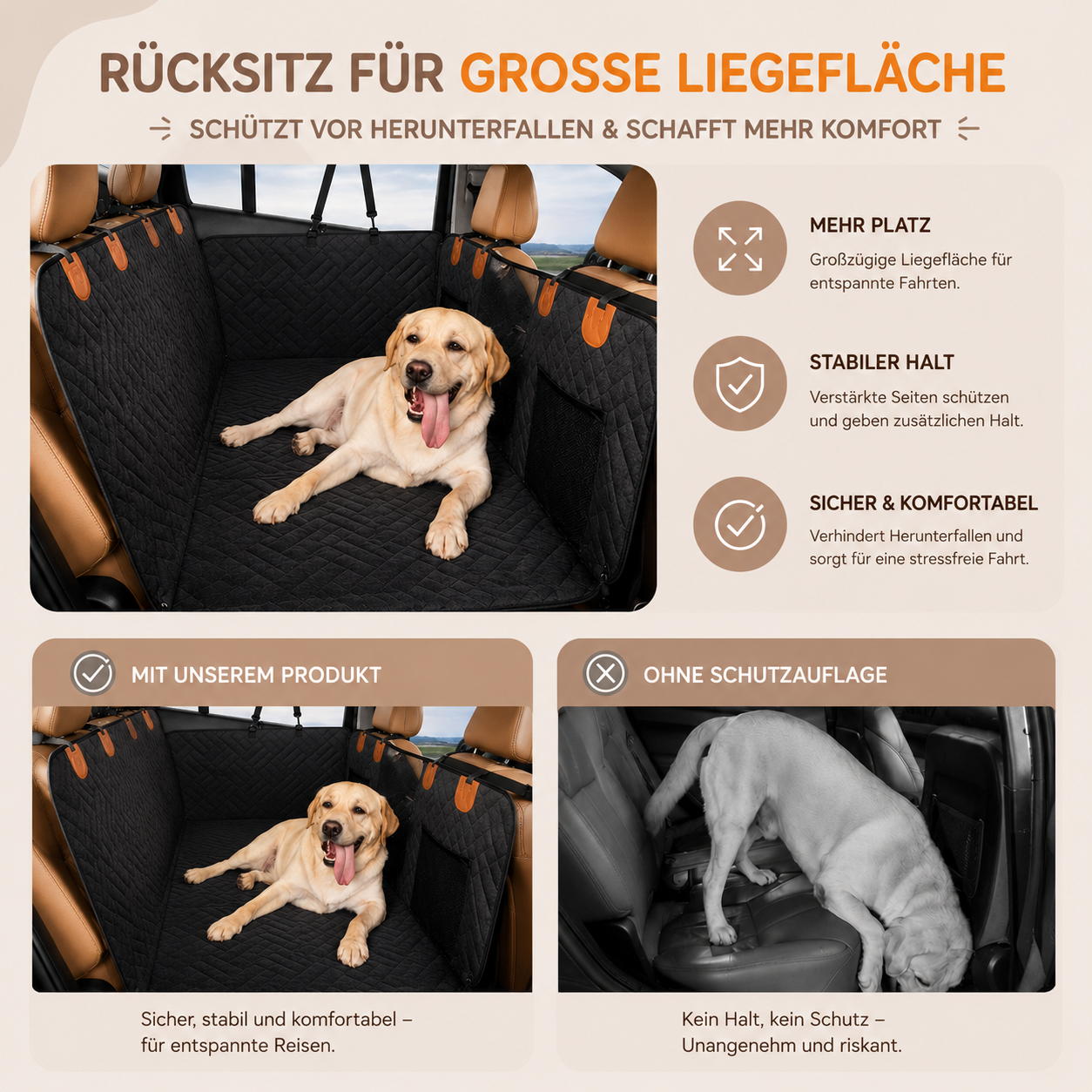 Fellheimat TravelNest™ Auto-Sitzerweiterung