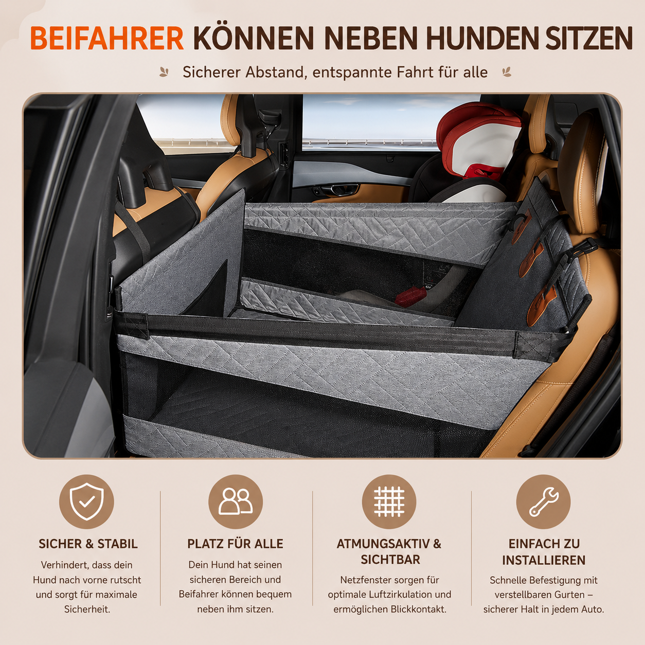 Fellheimat TravelNest™ Autositz