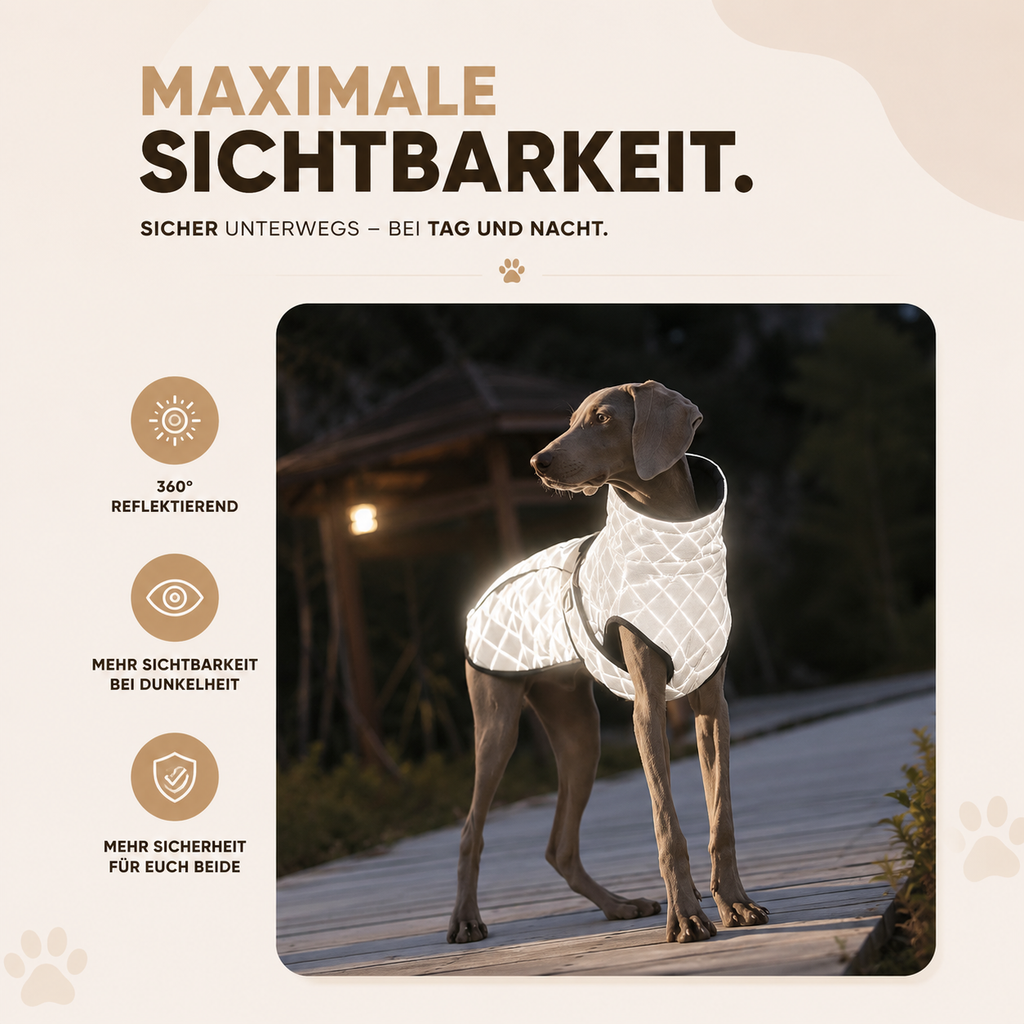 Fellheimat NightGuard™ Reflektiver Hundemantel